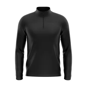 Markka CORE Mid Layer Stretch Knit Quarter Zip Black / Black