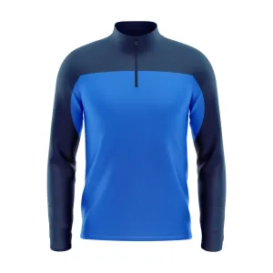 Markka CORE Mid Layer Stretch Knit Quarter Zip Navy / Azure