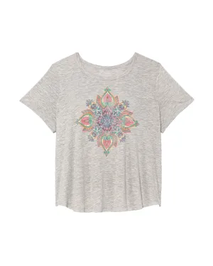 Marsha Graphic Tee | Light Grey / Pink