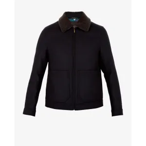Men Mmo-Fondu-Tc8M-Wool Jacket With Shearling - Navy