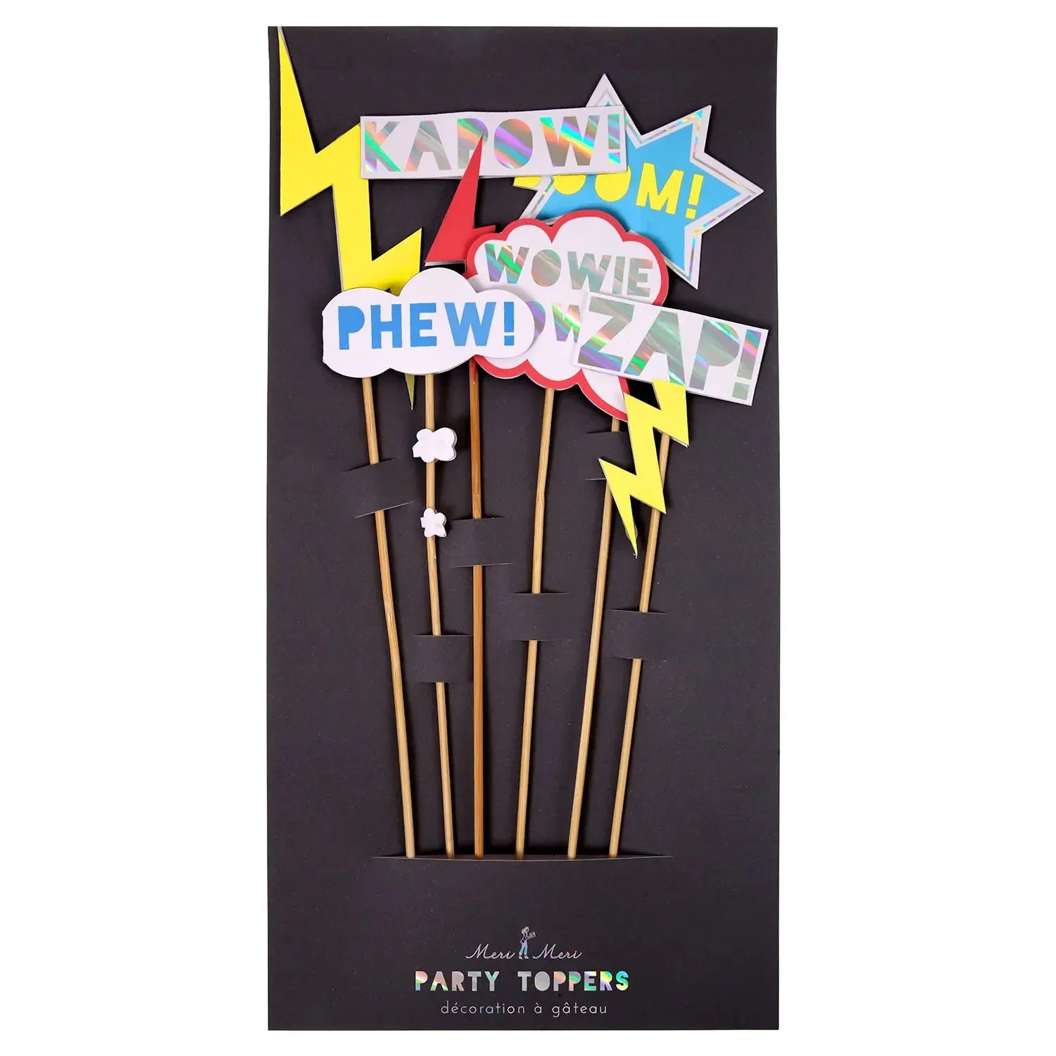 Meri Meri Superheroes Zap! Cake Toppers