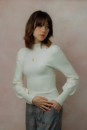 Meryl Knit Top - Ivory