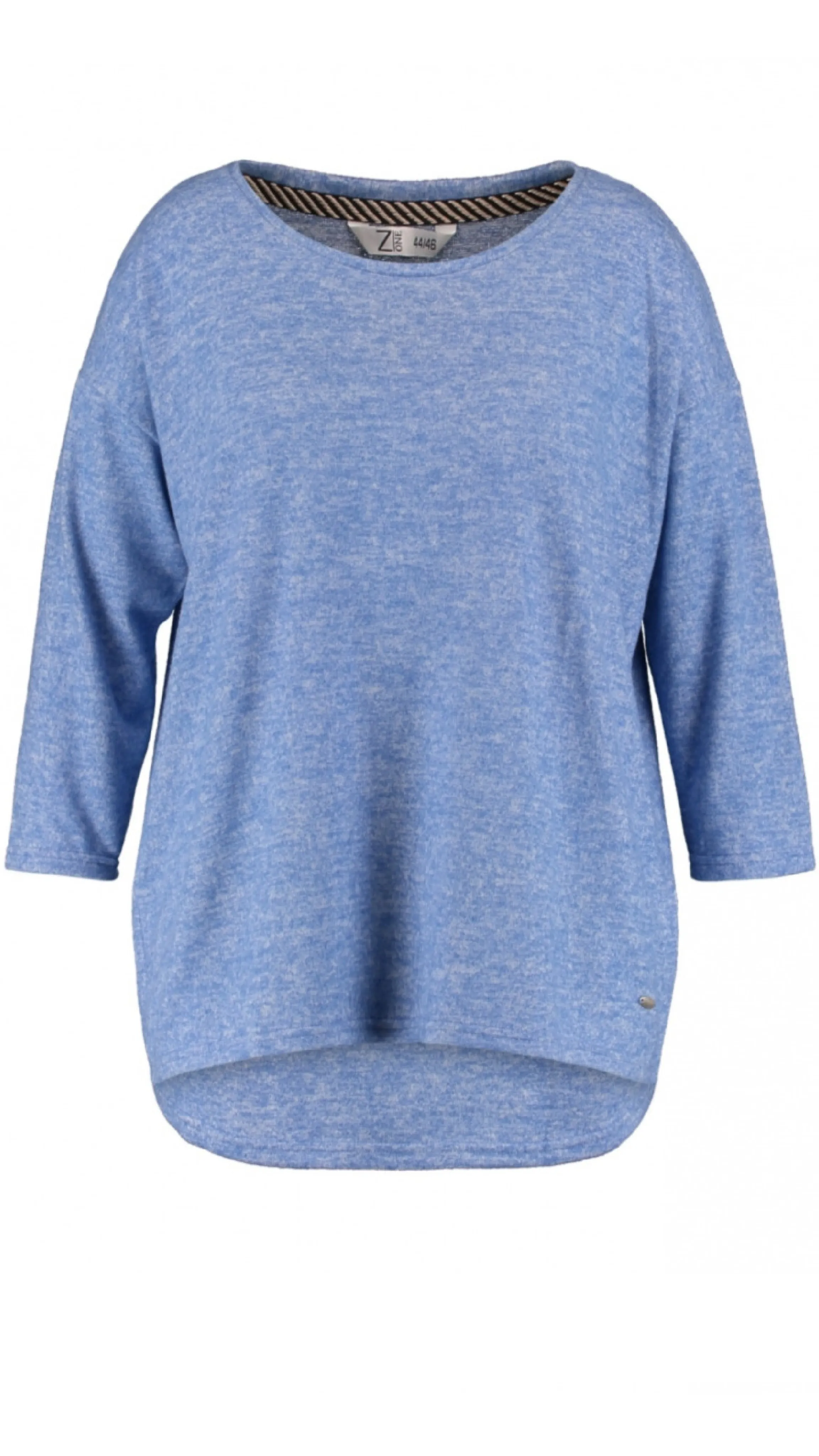 Mia Azure Blue Marl Knit Top