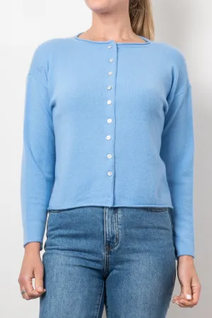 Mia Fratino Cashmere Reverse Button Cardi