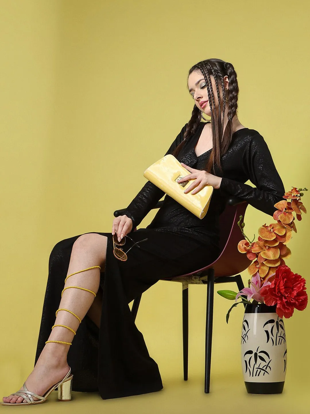 Midnight Bloom Maxi Dress