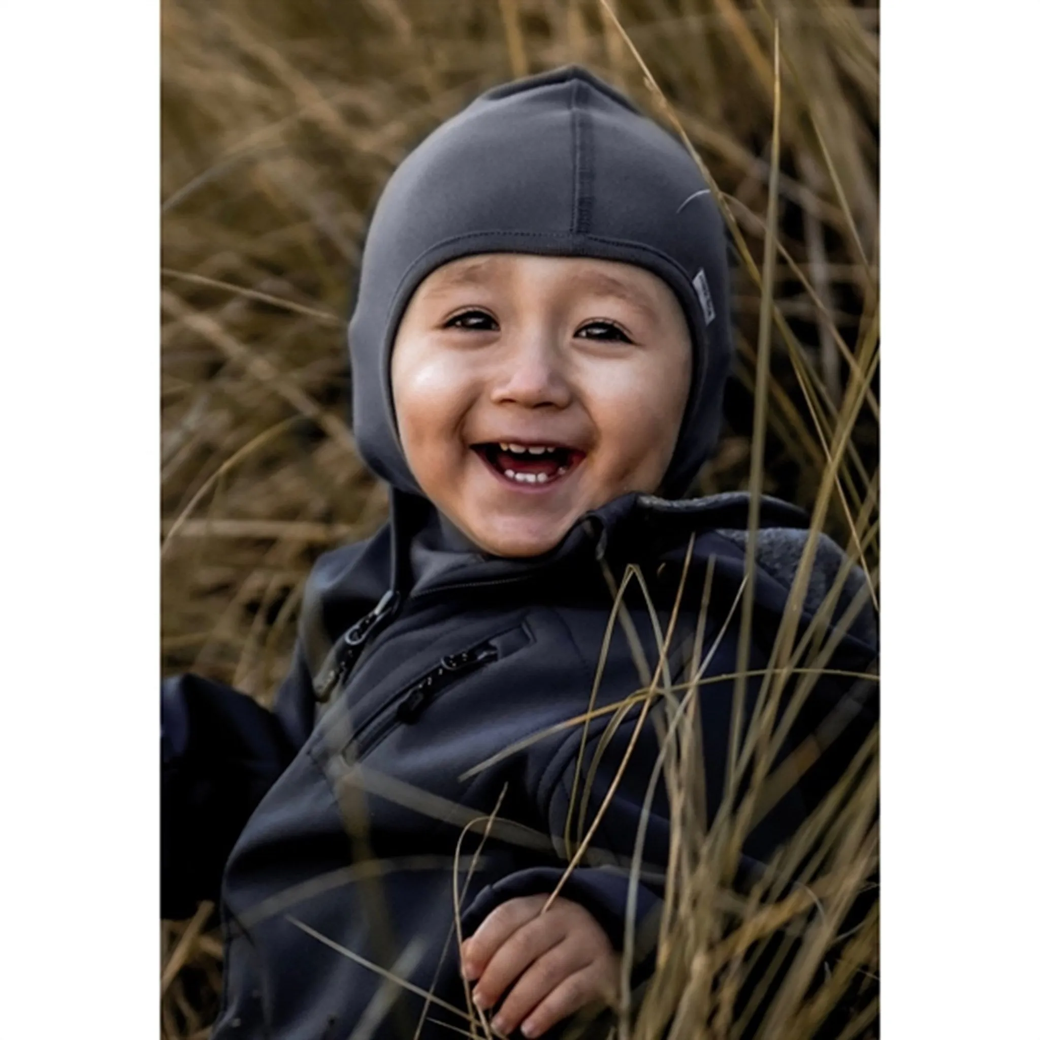 Mikk-Line Cotton Balaclava Solid Blue Nights