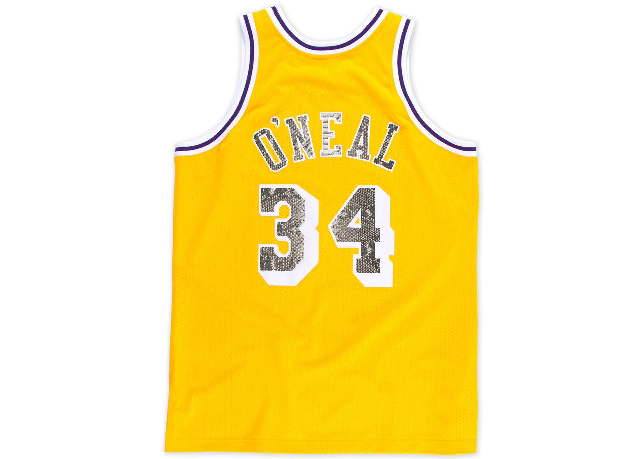 Mitchell & Ness Shaquille O'Neal 1996-1997 Los Angeles Lakers Python Jersey