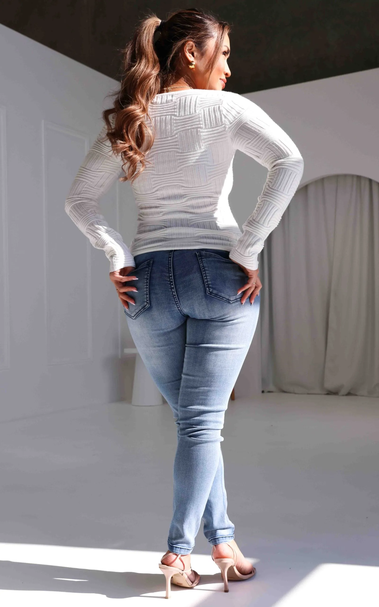 Miya Knit Top - White