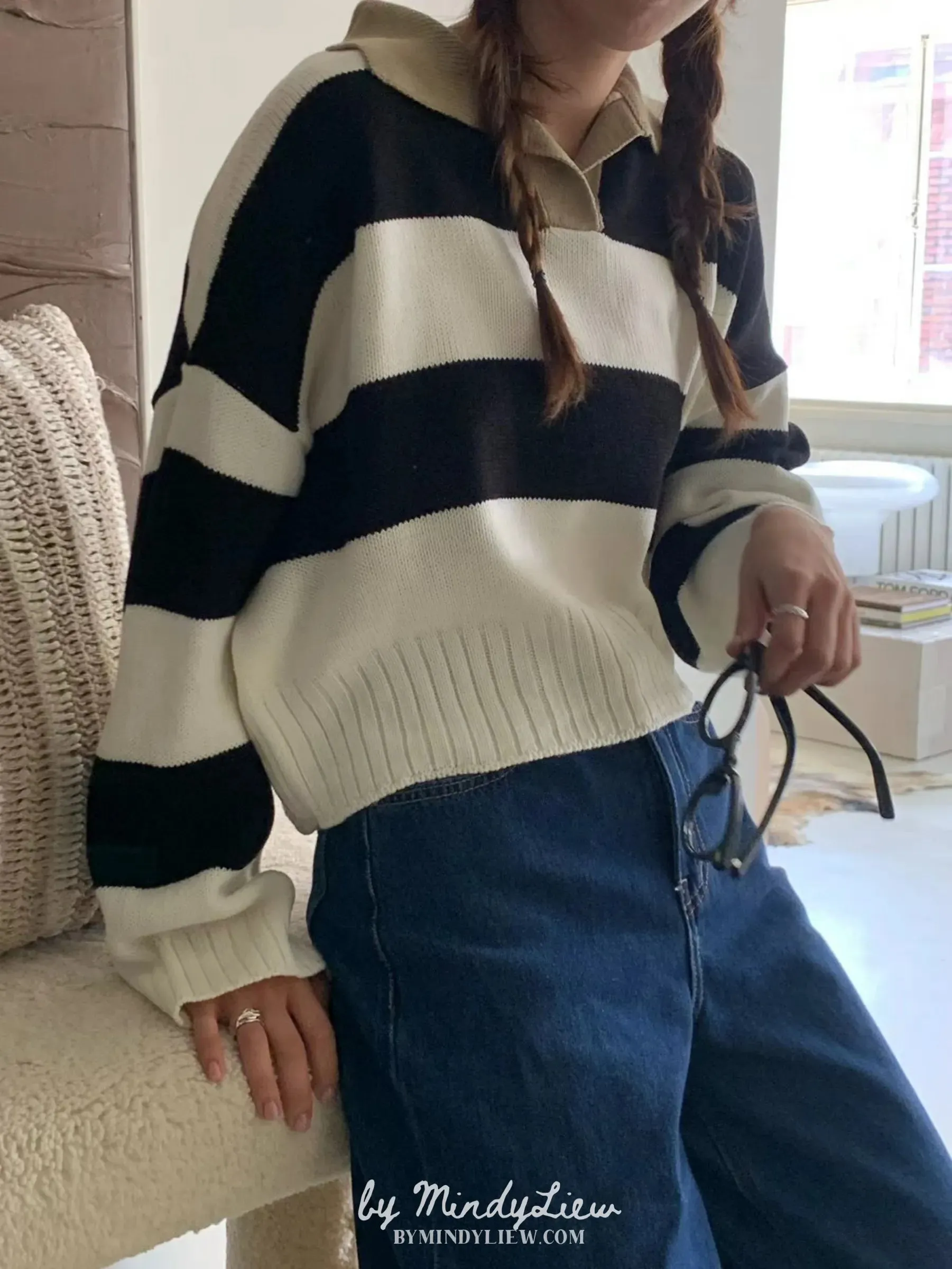 ML231011 Stripe Knit Top