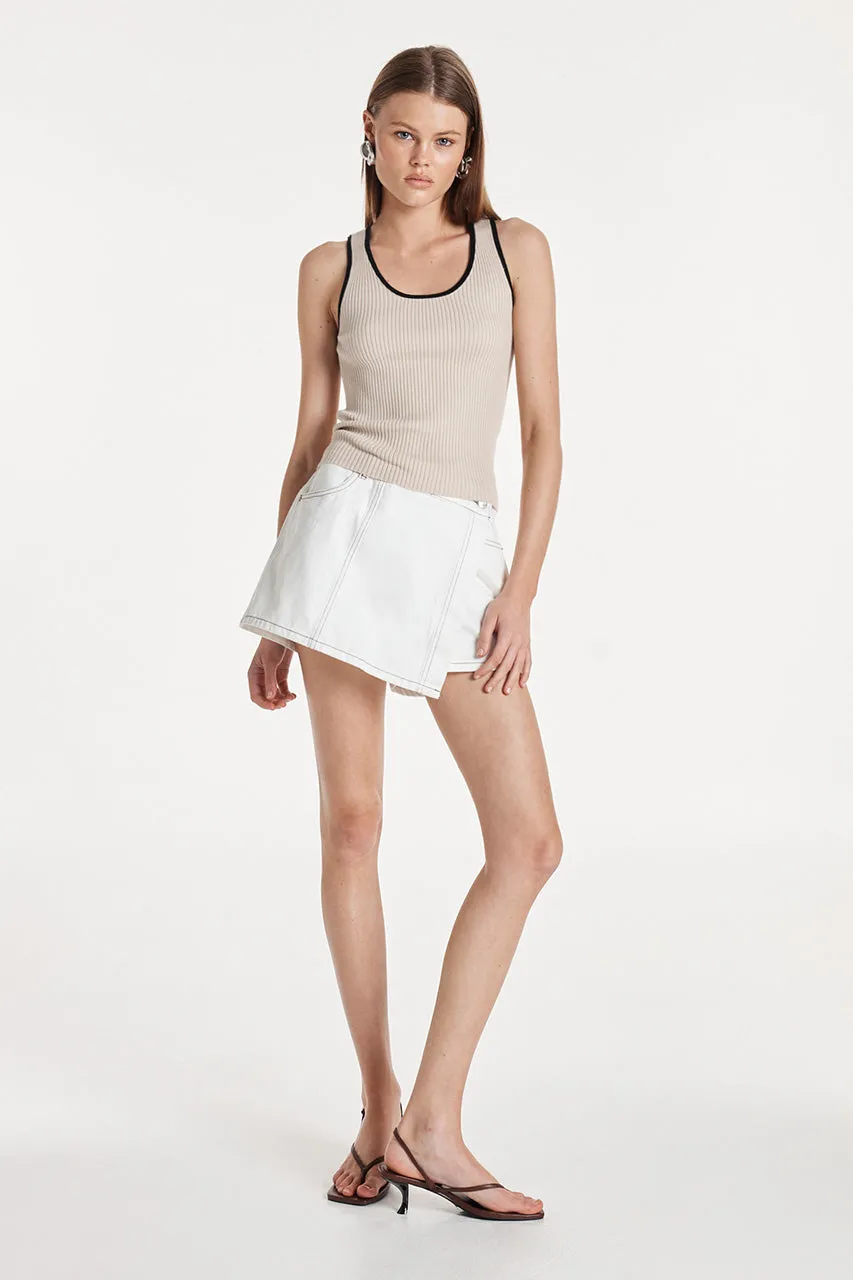 Natalia Knit Top | Oat