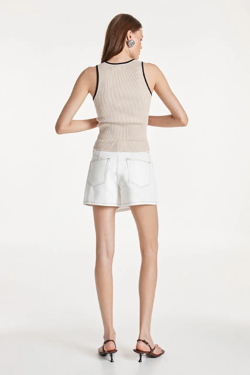Natalia Knit Top | Oat