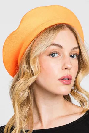 Neon Beret in Orange