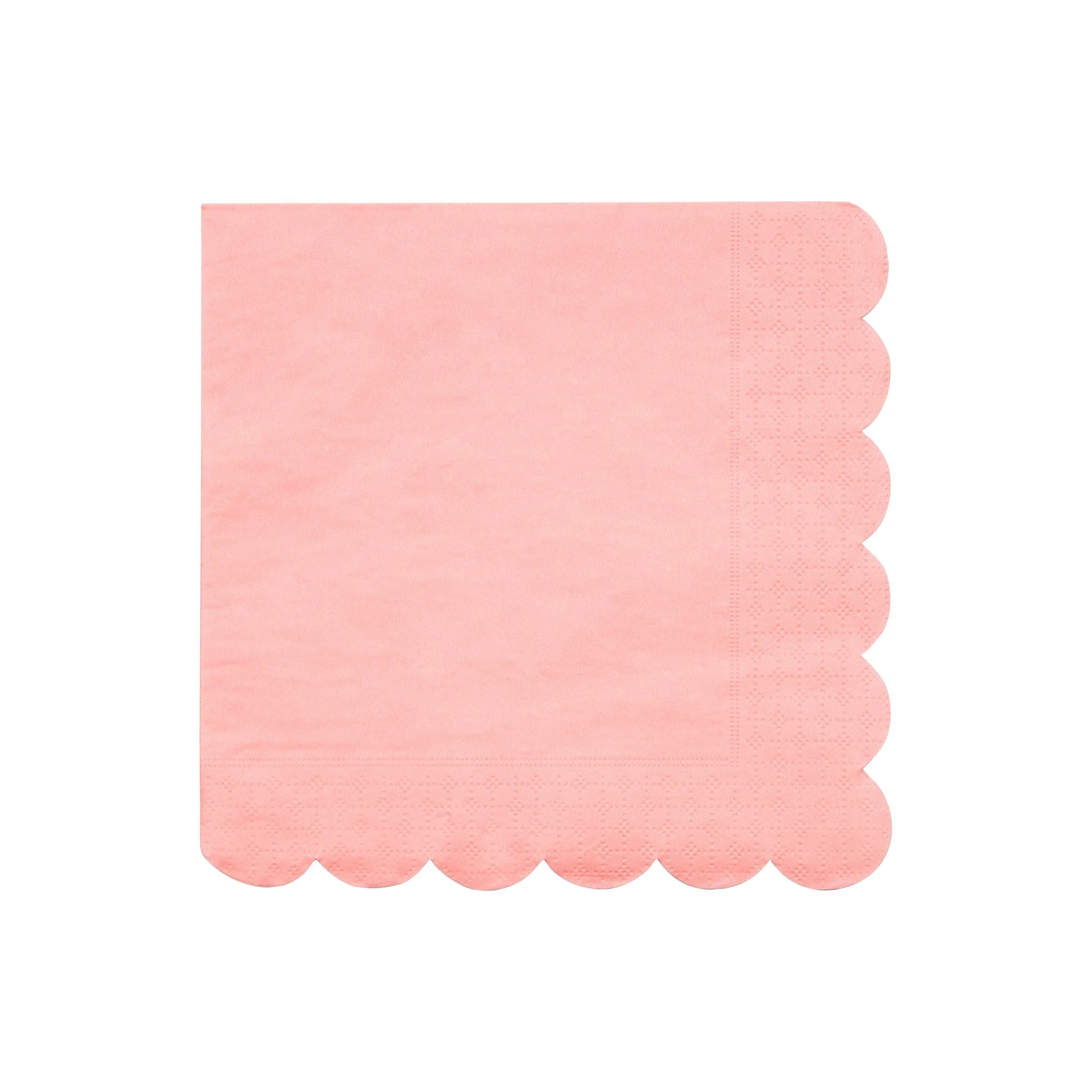 Neon Coral Large Napkins (x 20)