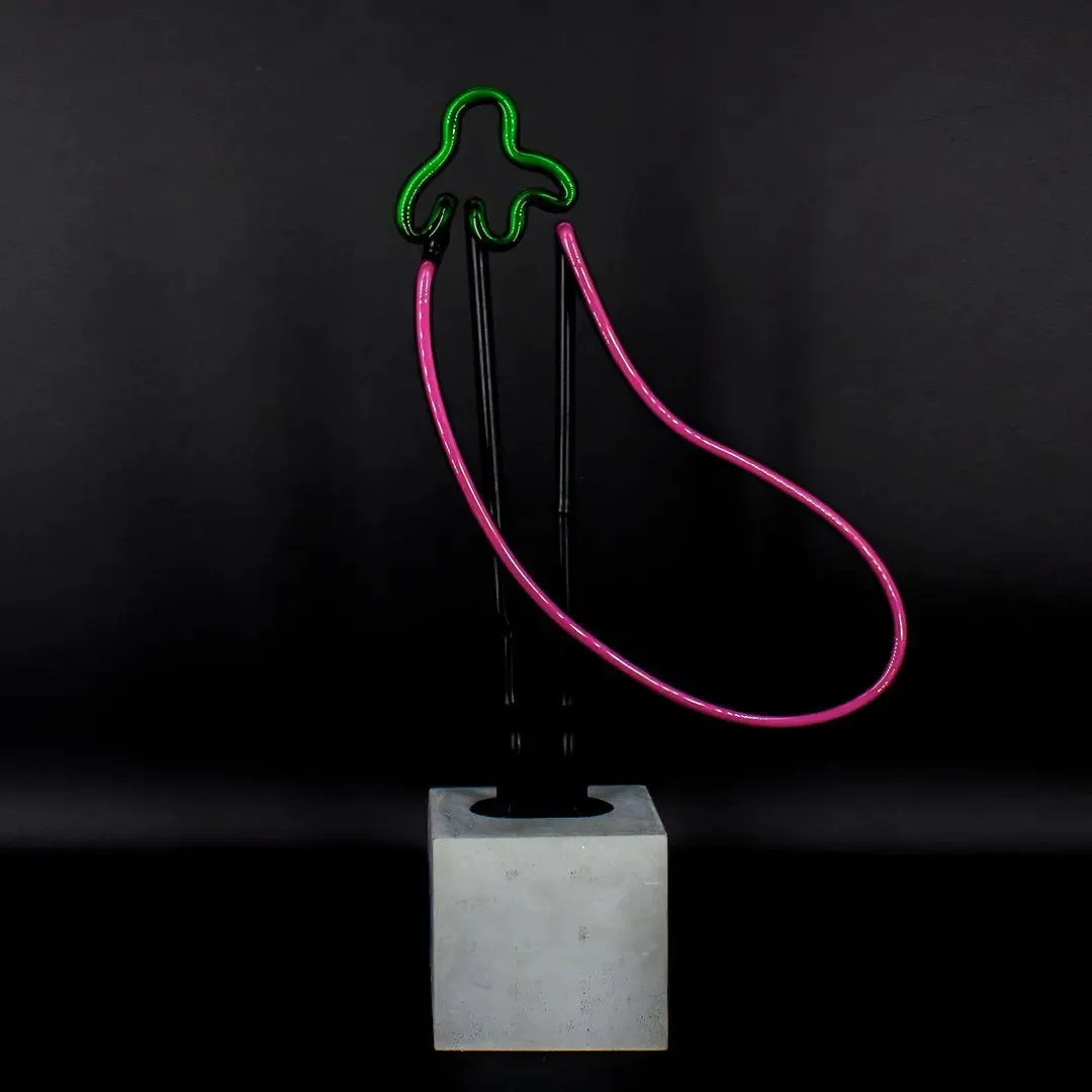 Neon 'eggplant' Sign