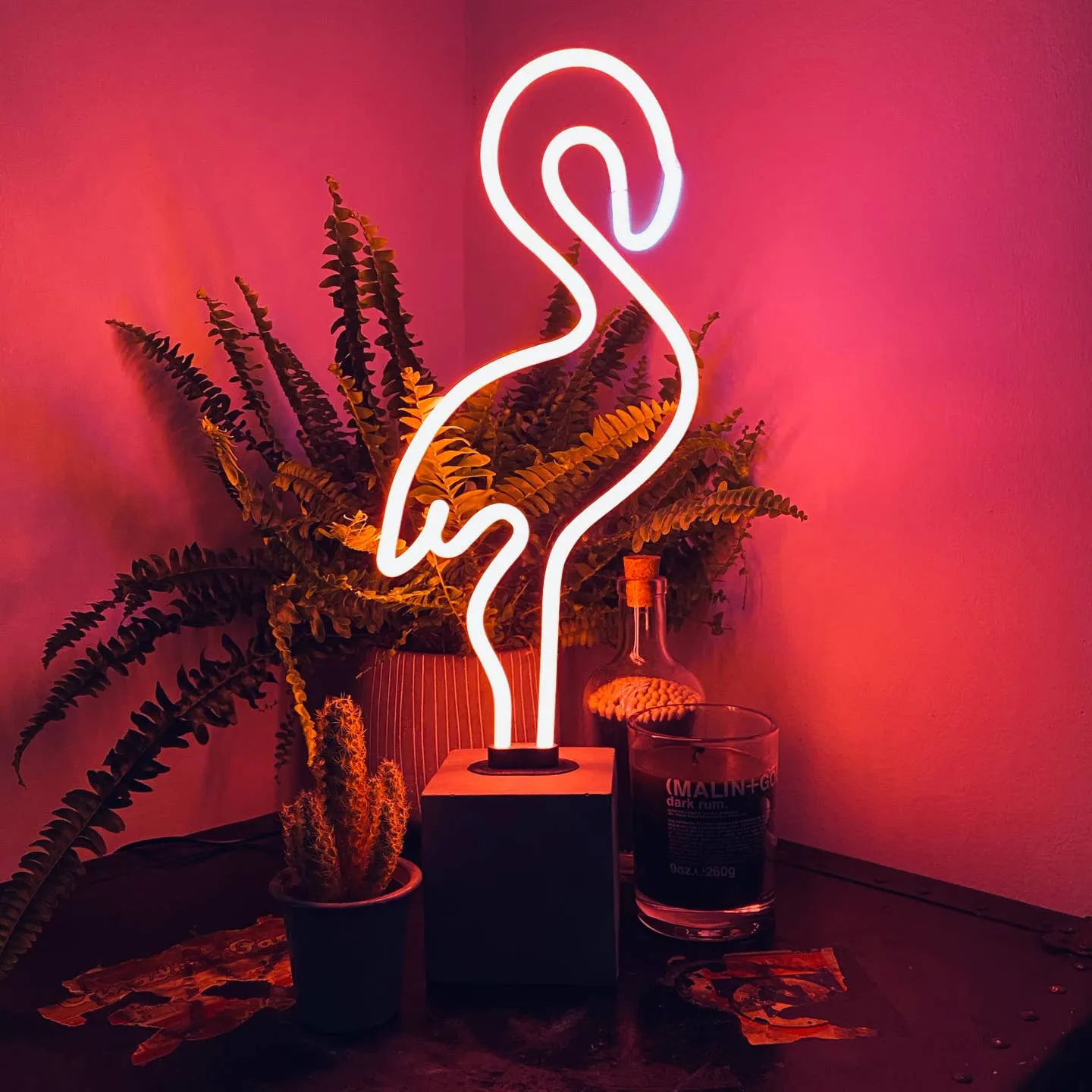 Neon 'flamingo' Sign
