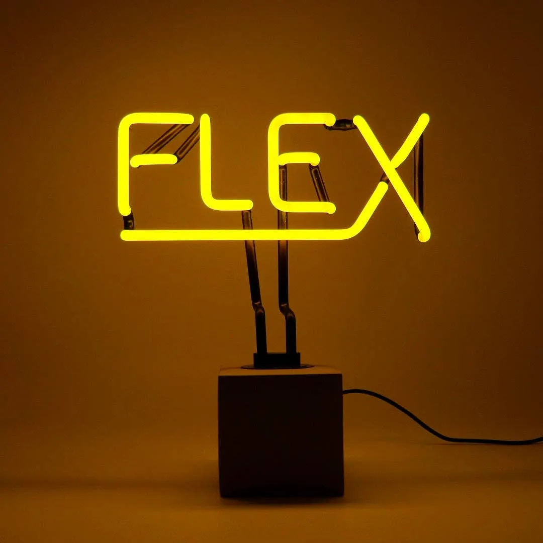 Neon 'flex' Sign