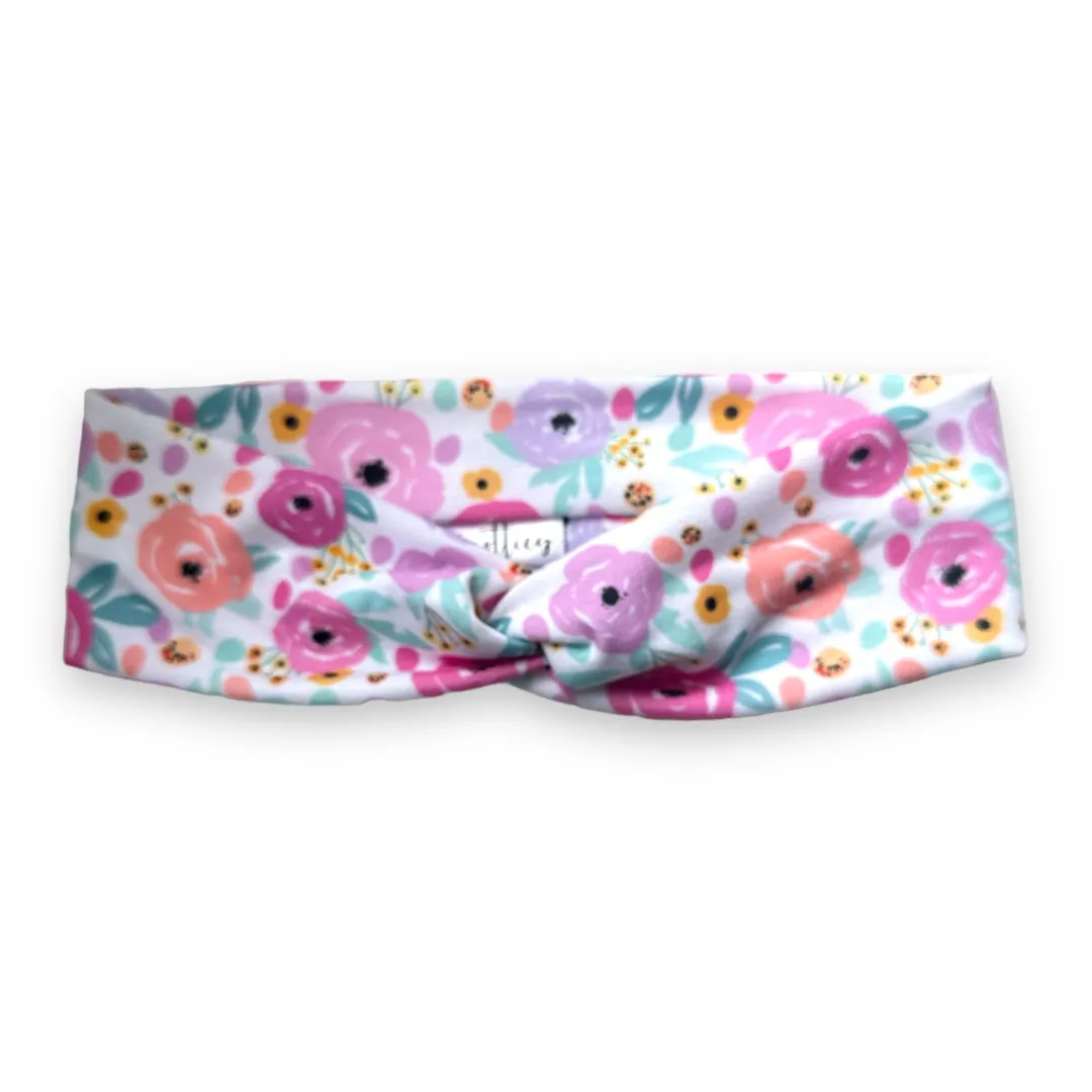 Neon Floral Knotties Headband