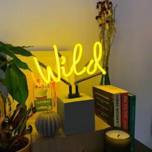 Neon 'wild' Sign