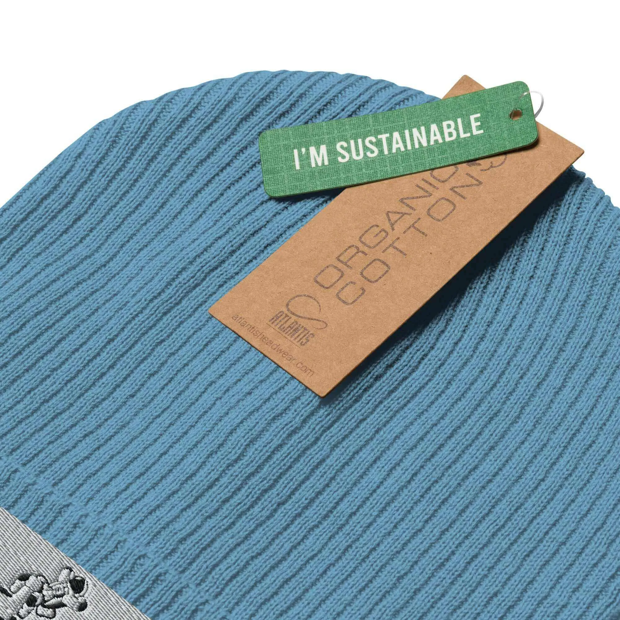 Nowhere2be Official Logo Organic ribbed beanie