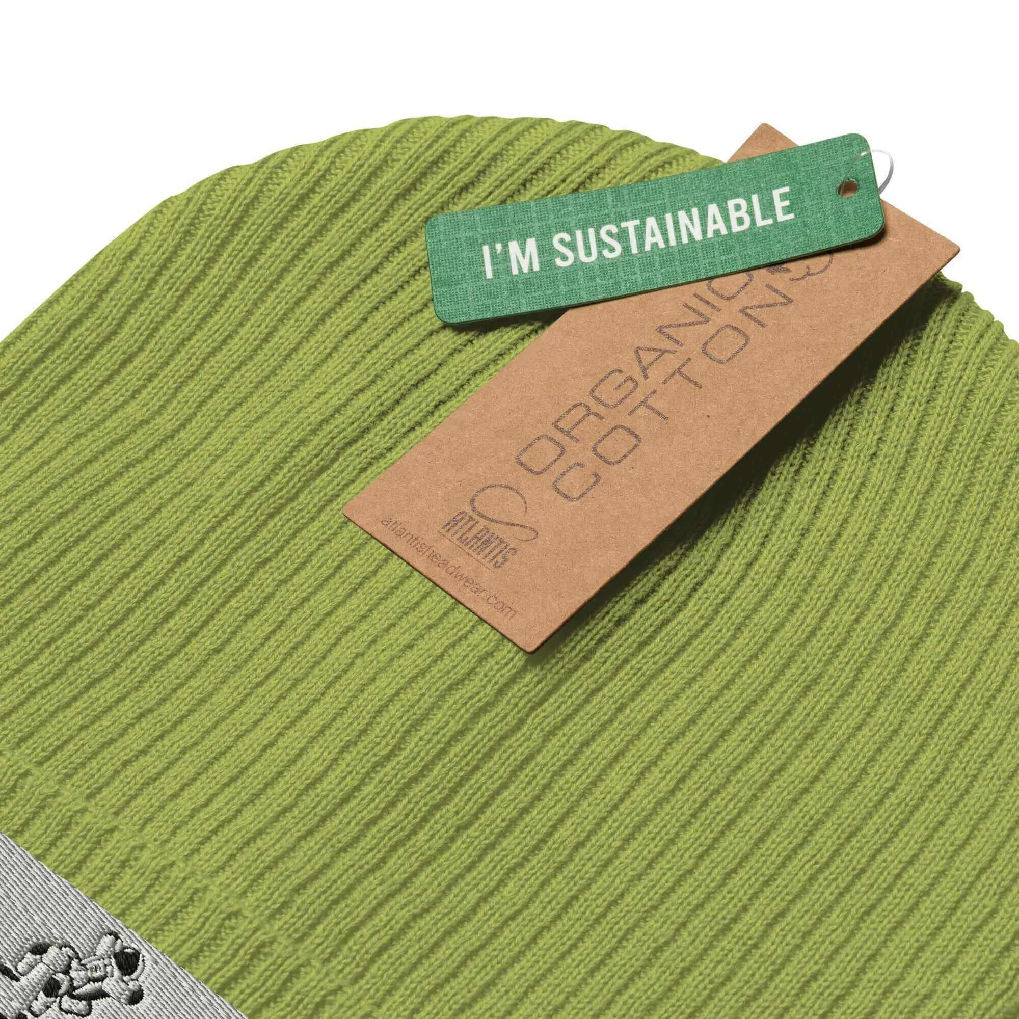 Nowhere2be Official Logo Organic ribbed beanie