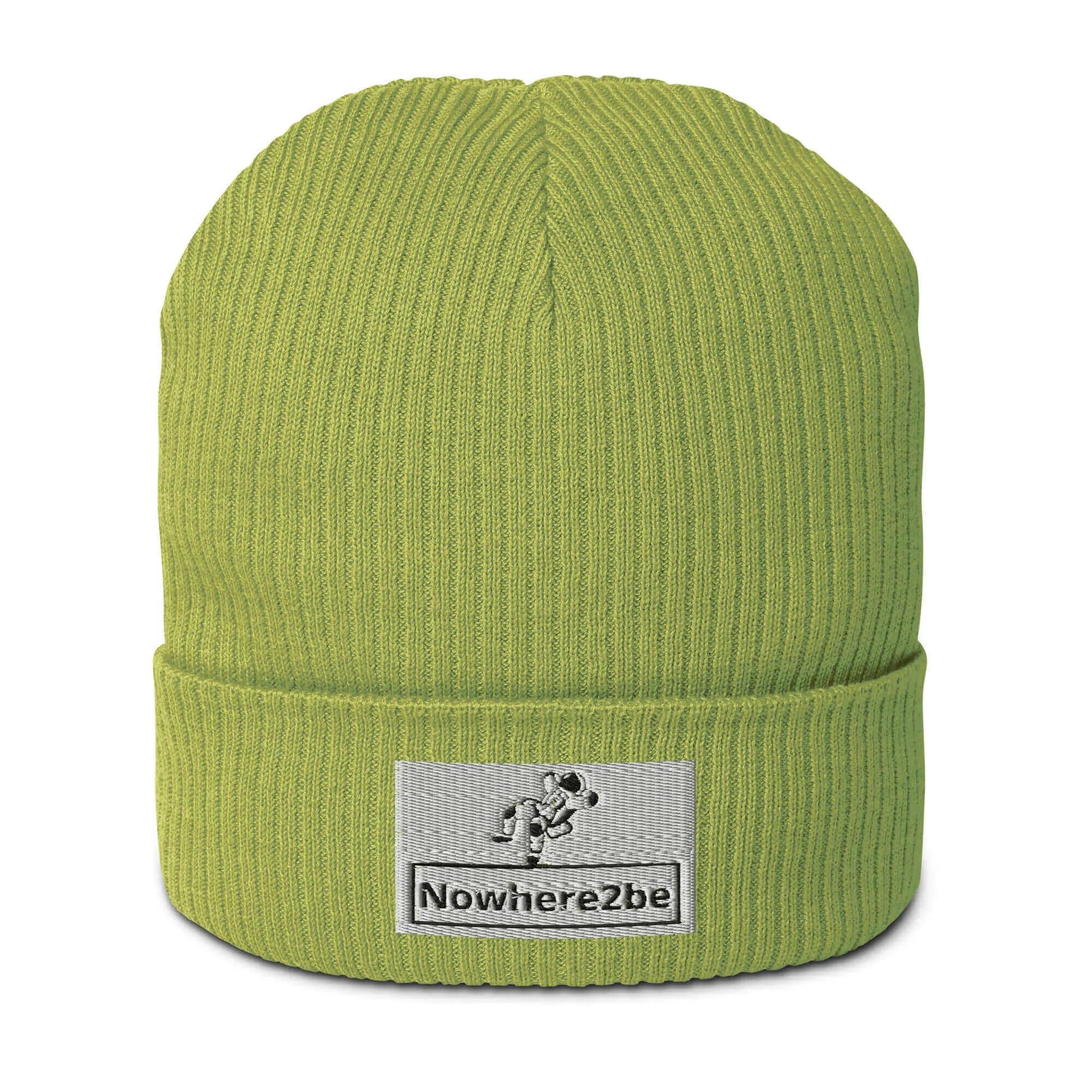 Nowhere2be Official Logo Organic ribbed beanie