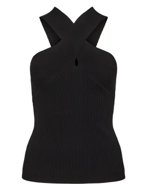 NUBLANCA KNIT TOP - Caviar