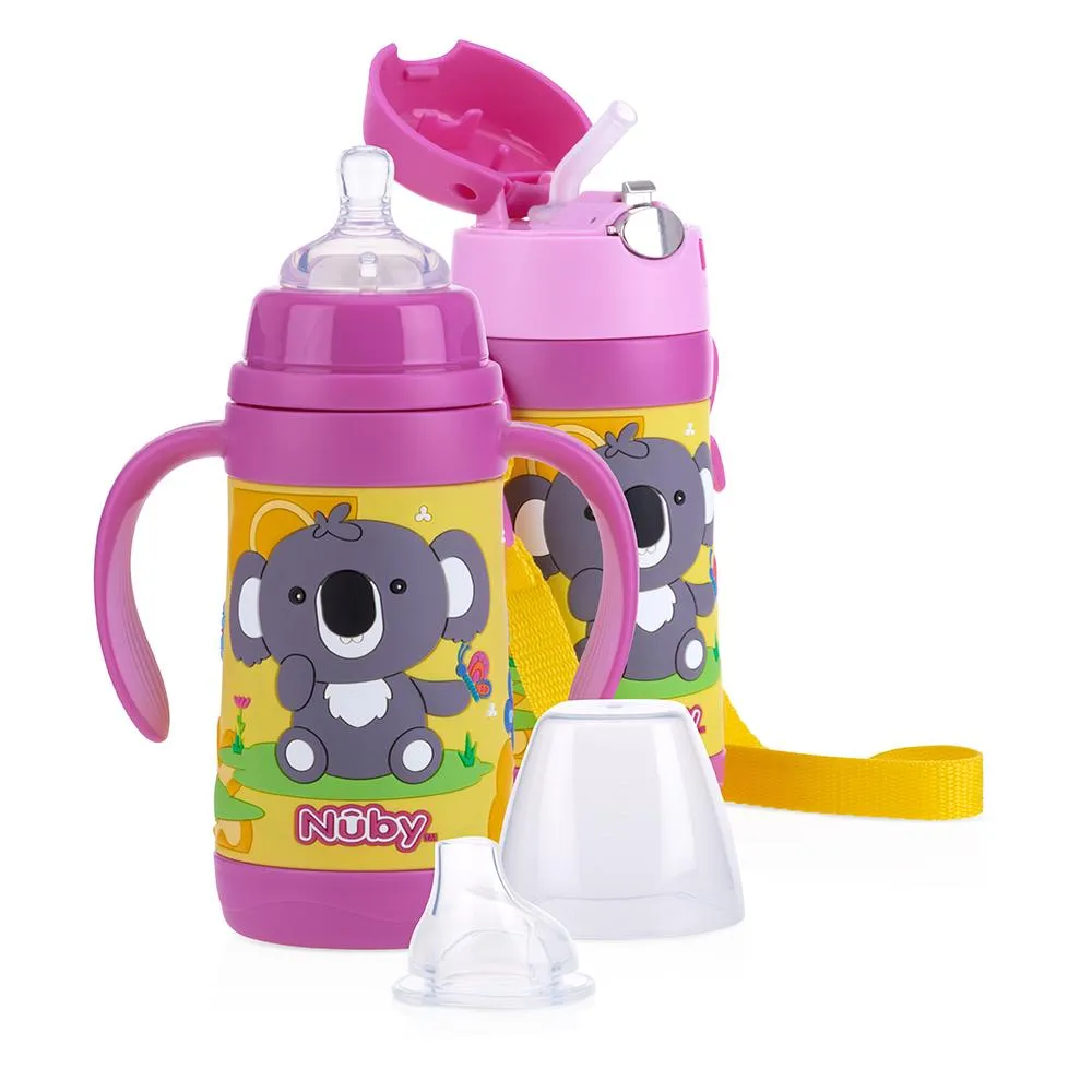 Nuby - No-Spill™ ULTRA Light 304 Stainless Steel Insulated Cup