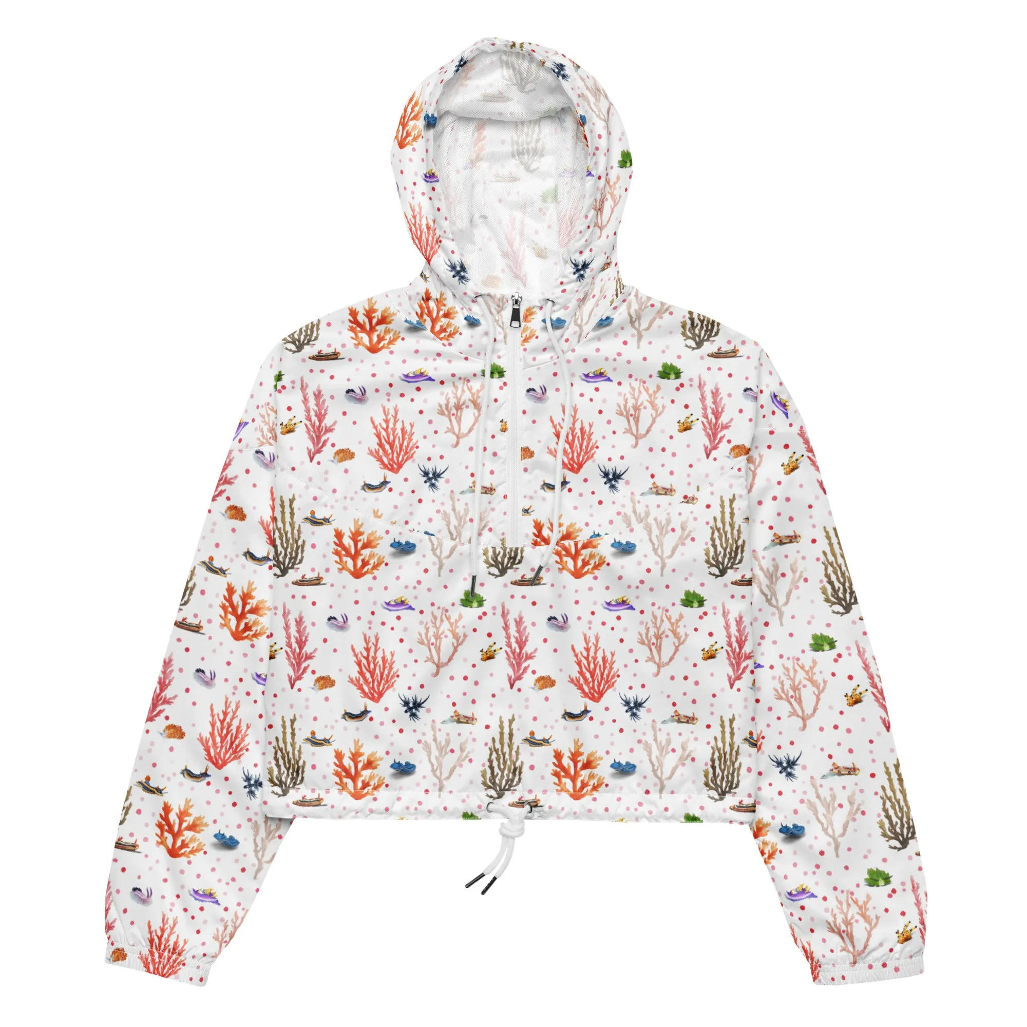 Nudibranch Bliss Women’s Cropped Windbreaker