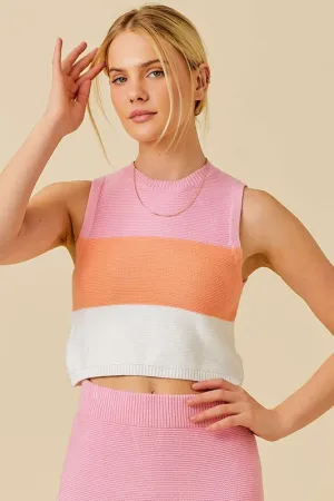 Oh Yes Color Block Knit Top
