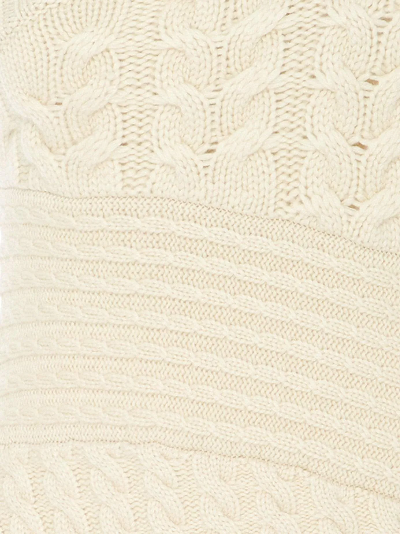 One-Shoulder Cable-Knit Sweater