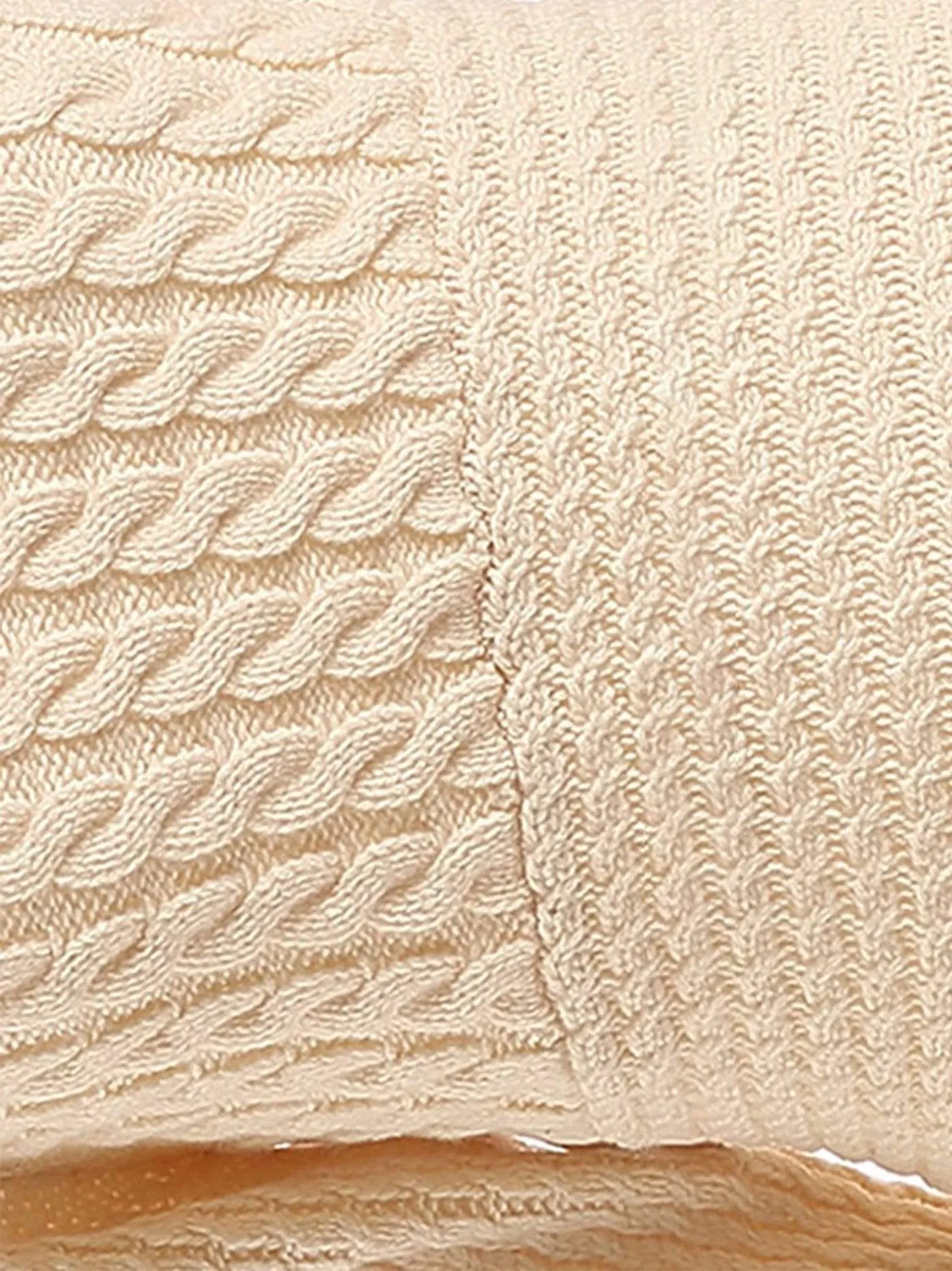 One-Shoulder Cable-Knit Sweater