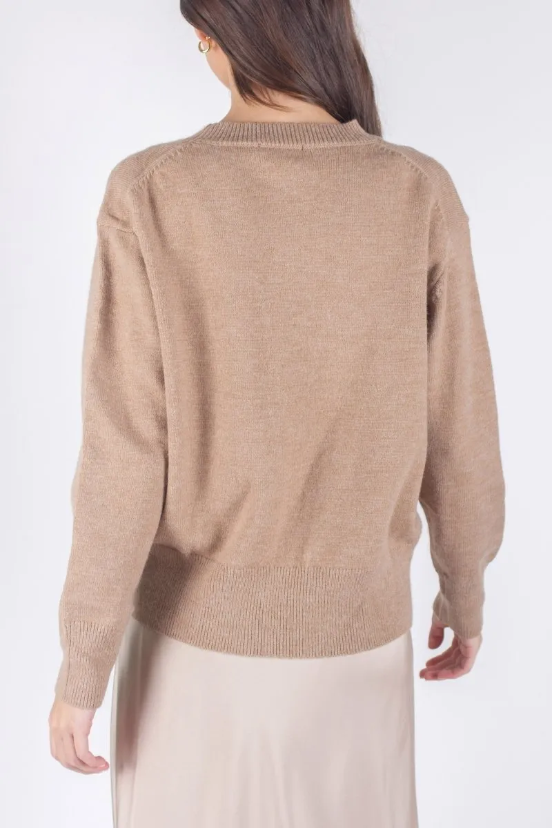 OVERSIZED SWEATER (LIGHT BROWN)