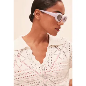 Palda Crochet Knit Top