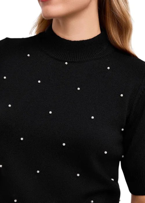 PEARL PUFF SLEEVE SWEATER
