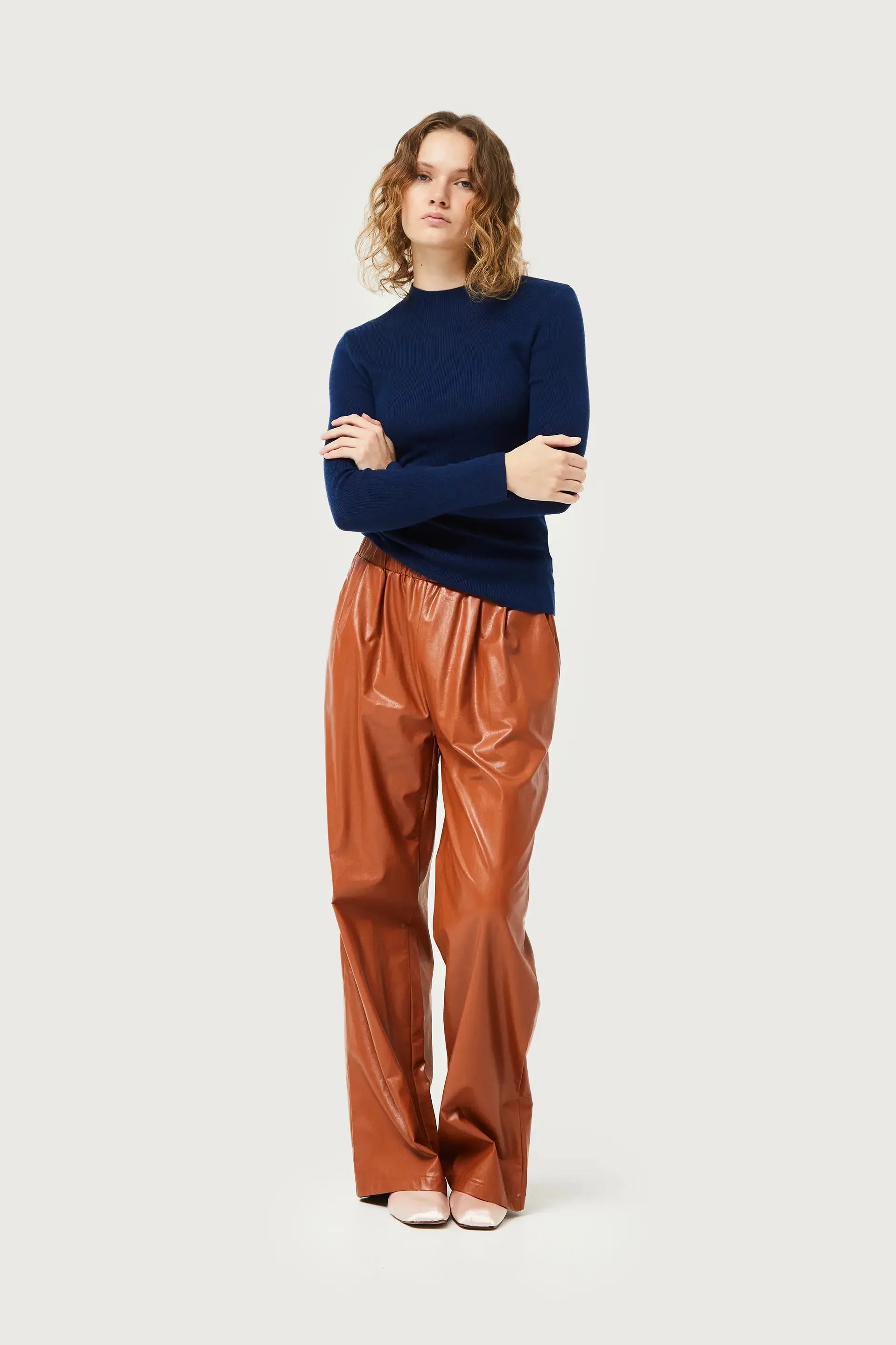 Perkins Collar Knit Top