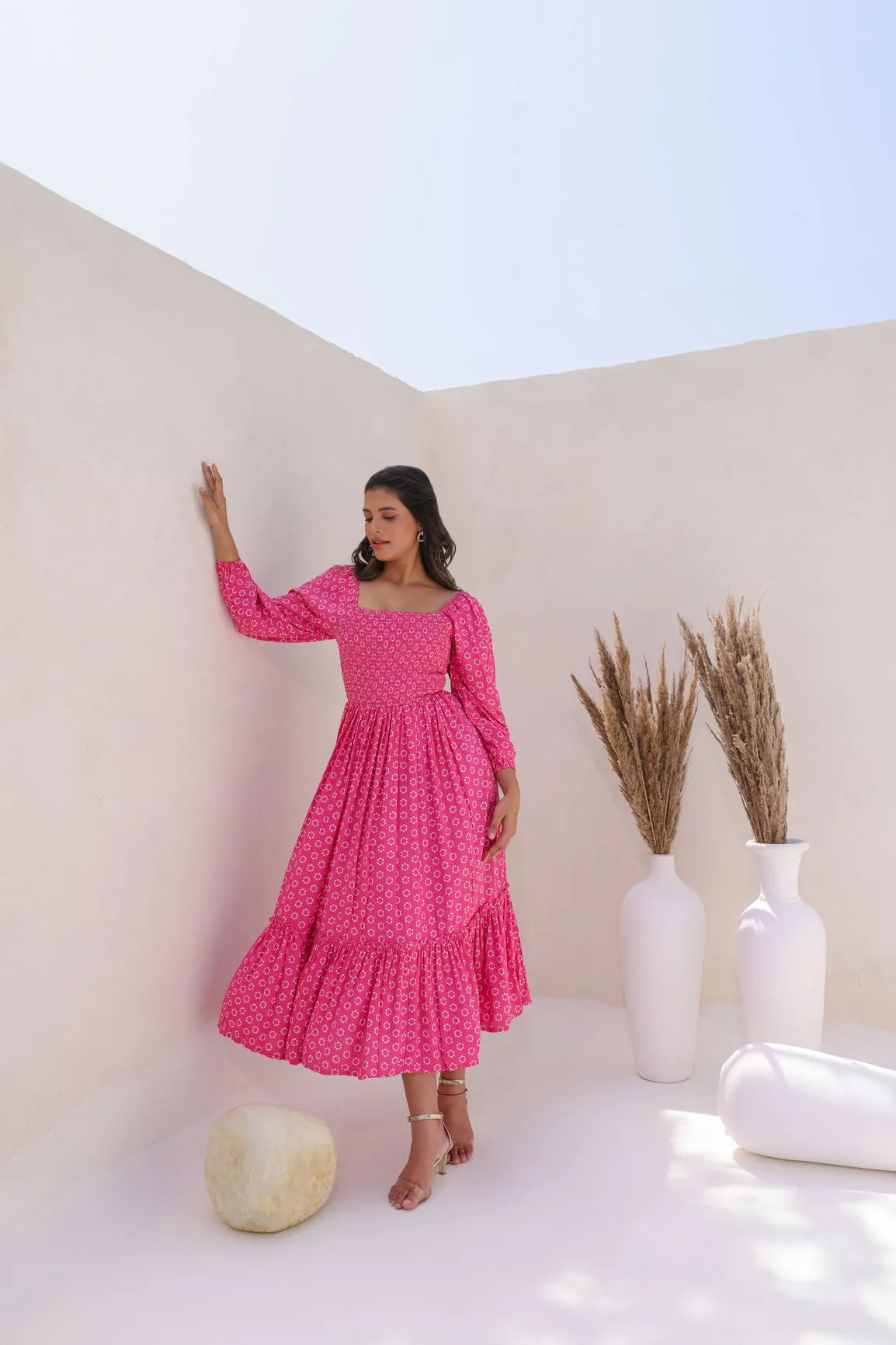PINK BUTTA COTTON MAXI