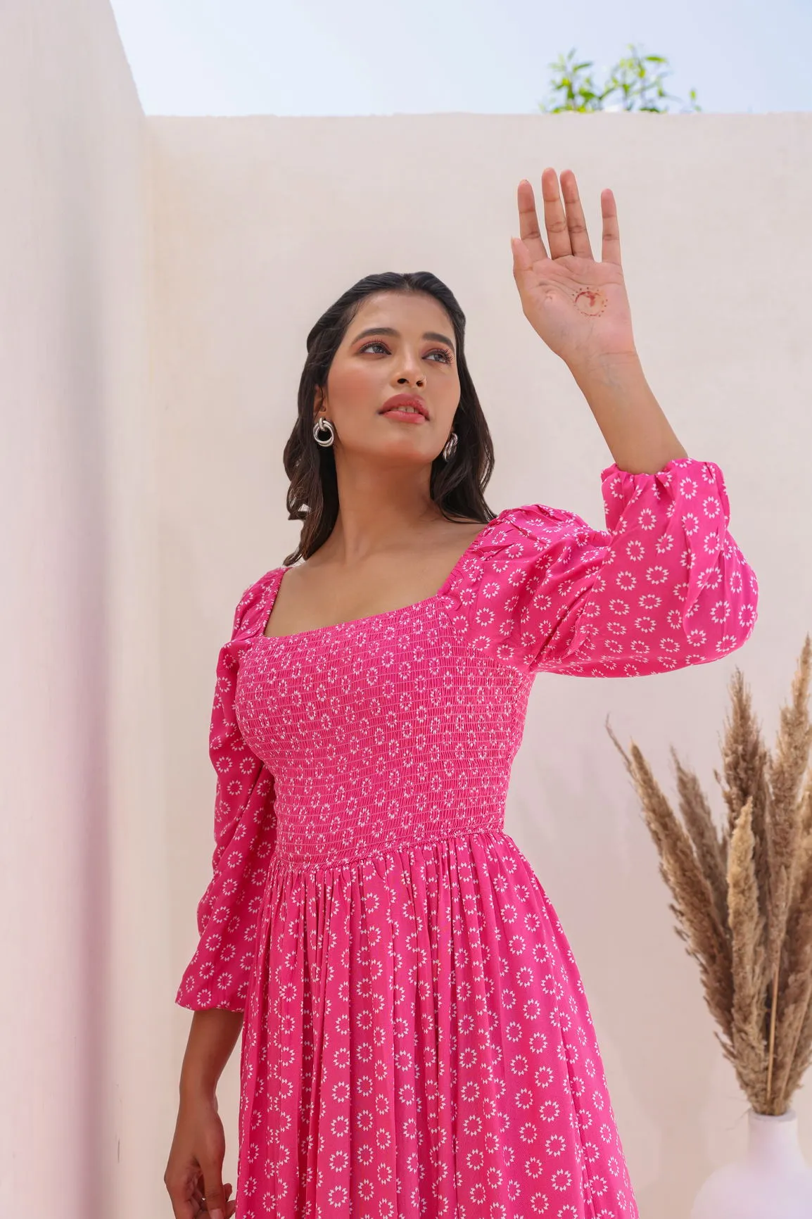 PINK BUTTA COTTON MAXI