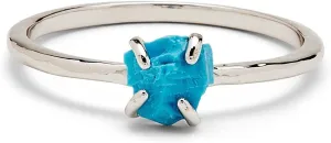 Raw Gemstone Ring in Turquoise