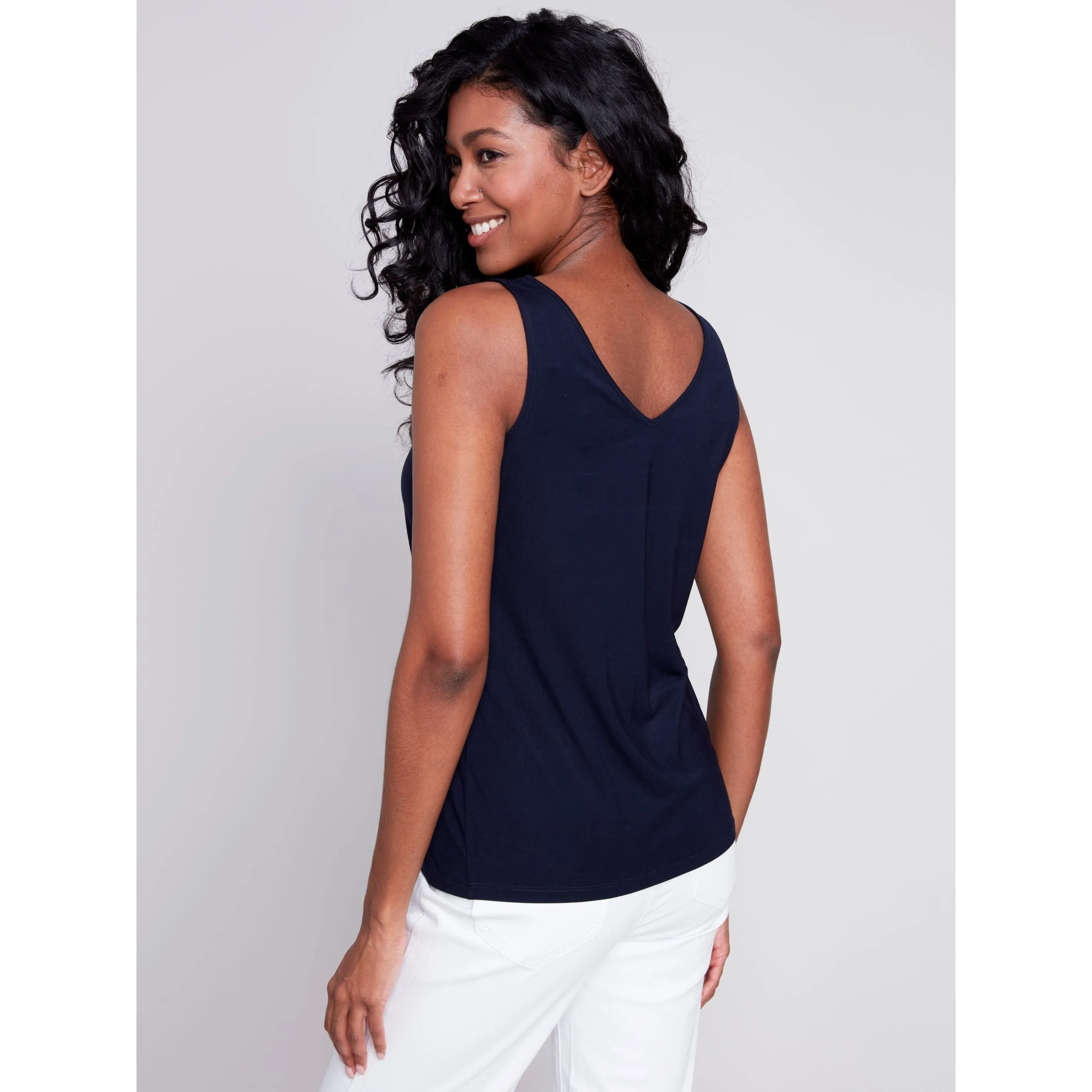 Reversible Bamboo Viscose Staple Cami