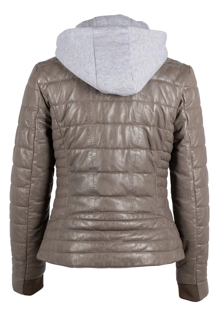 Robin Leather Puffer