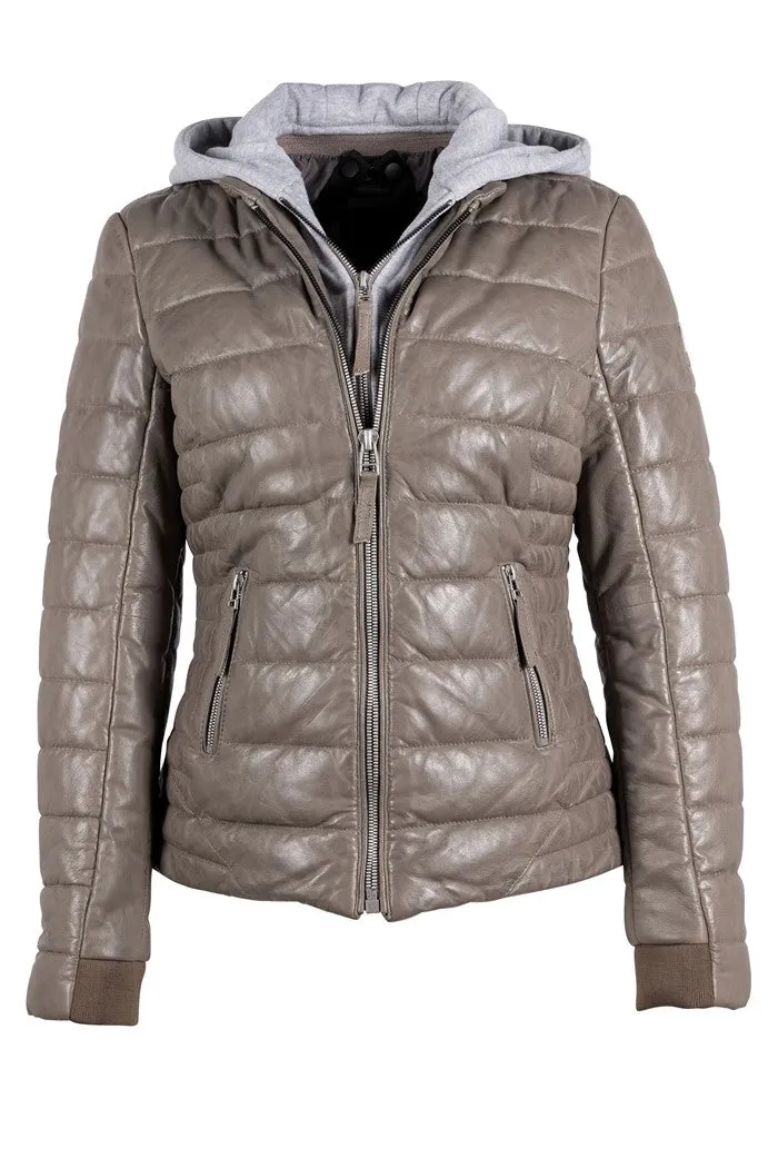 Robin Leather Puffer