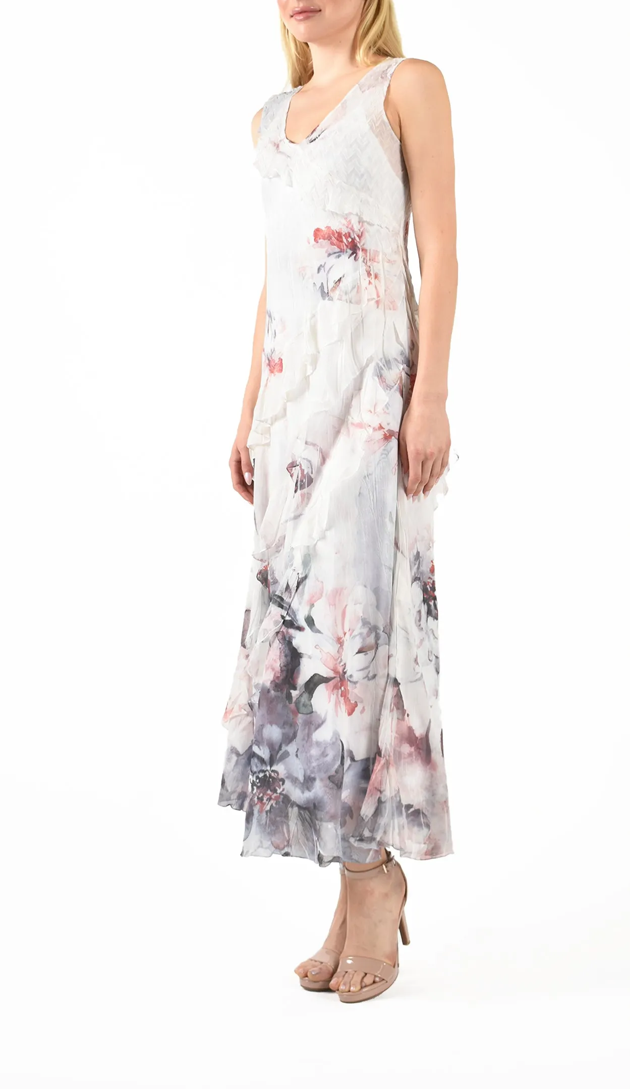 Ruffle Long Dress