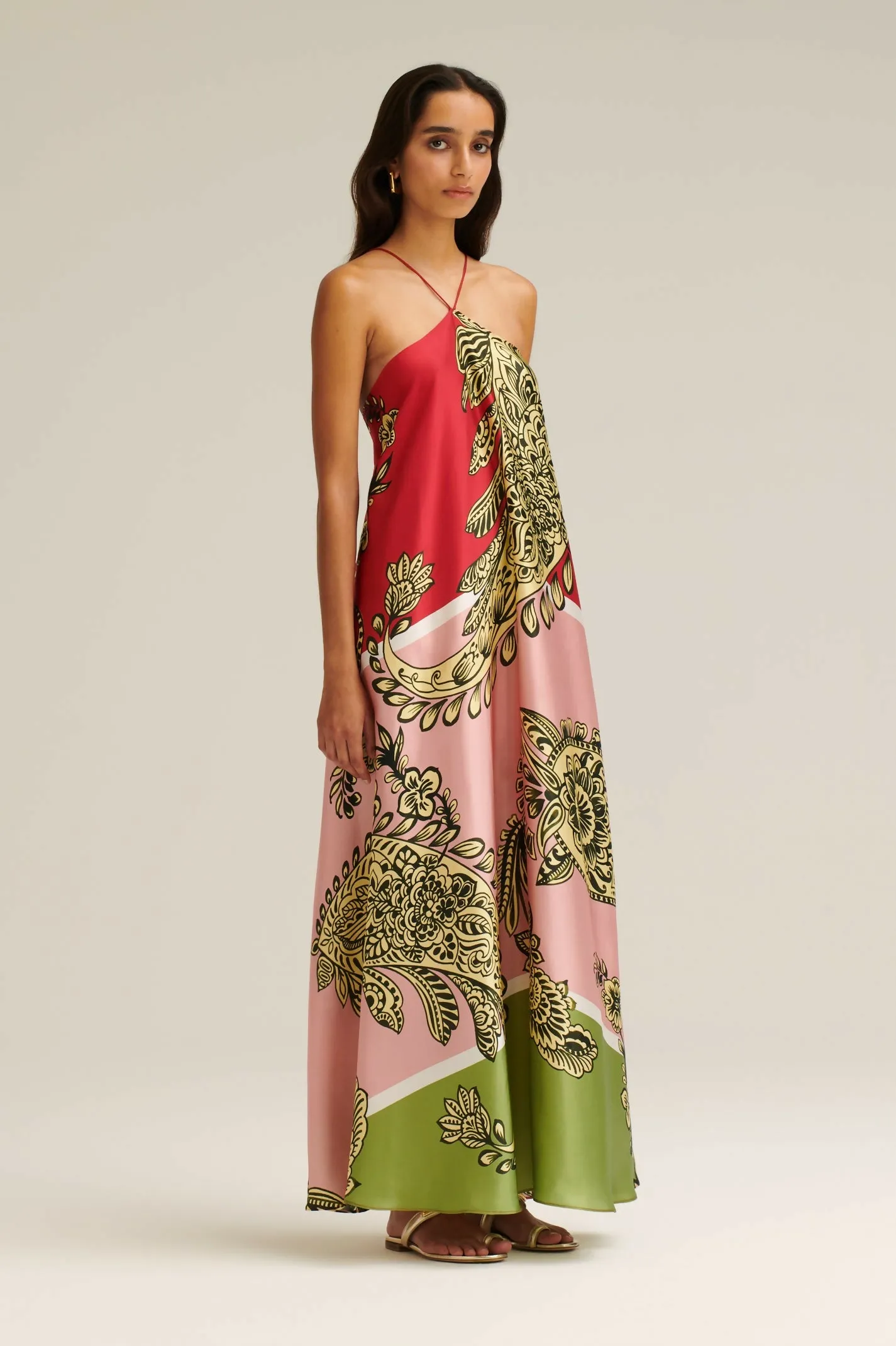 Scanlan Theodore Silk Harrow Print Dress Size 8 & 10