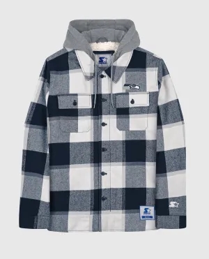 Seattle Seahawks The Big Joe Sherpa Lined Plaid Jacket
