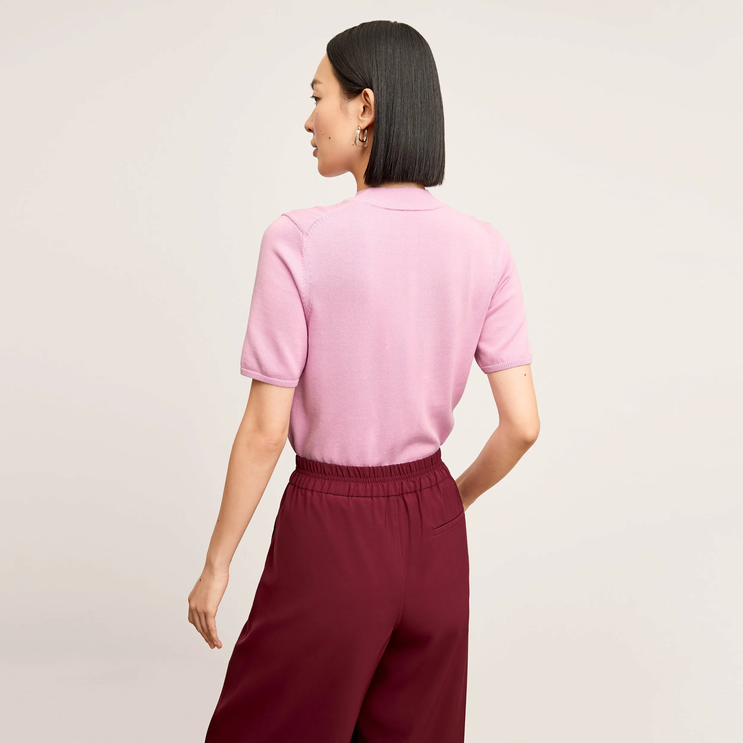 Shani Top - Cotton Silk Knit :: Taffy