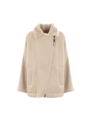 Shearling Biker Jacket