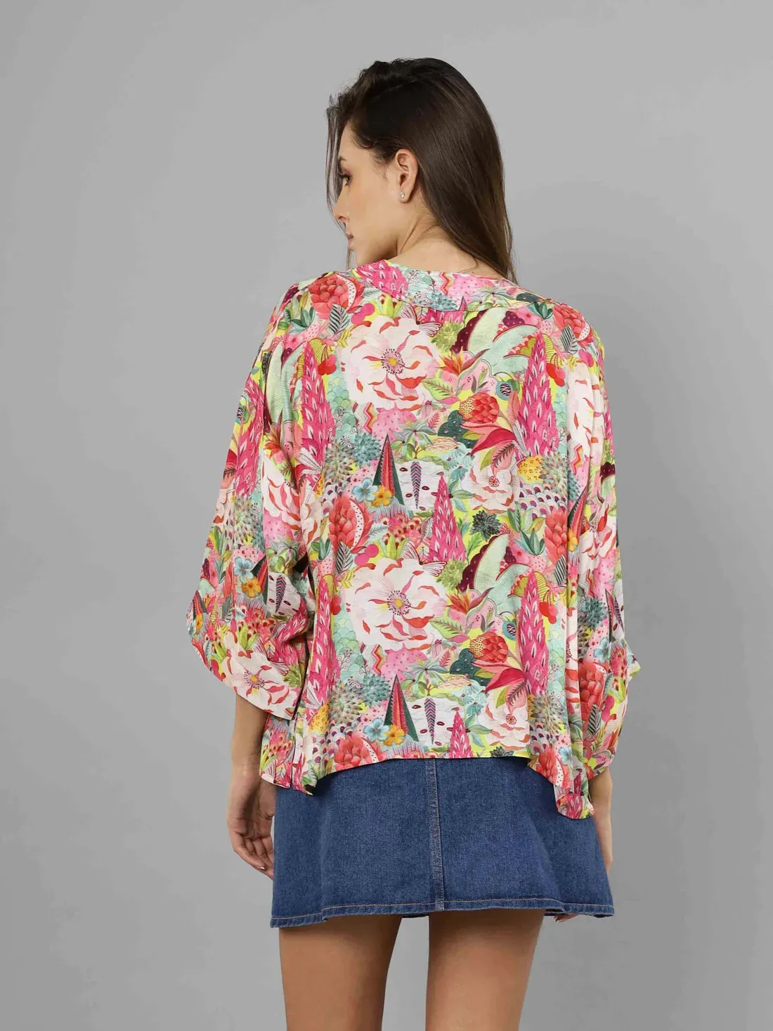Short Kimono: Floral