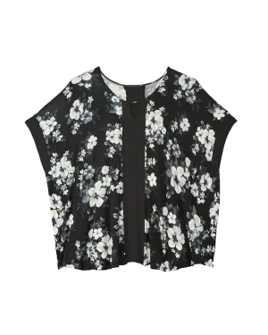 Shoshana Key Hole Top | Black / Light Grey
