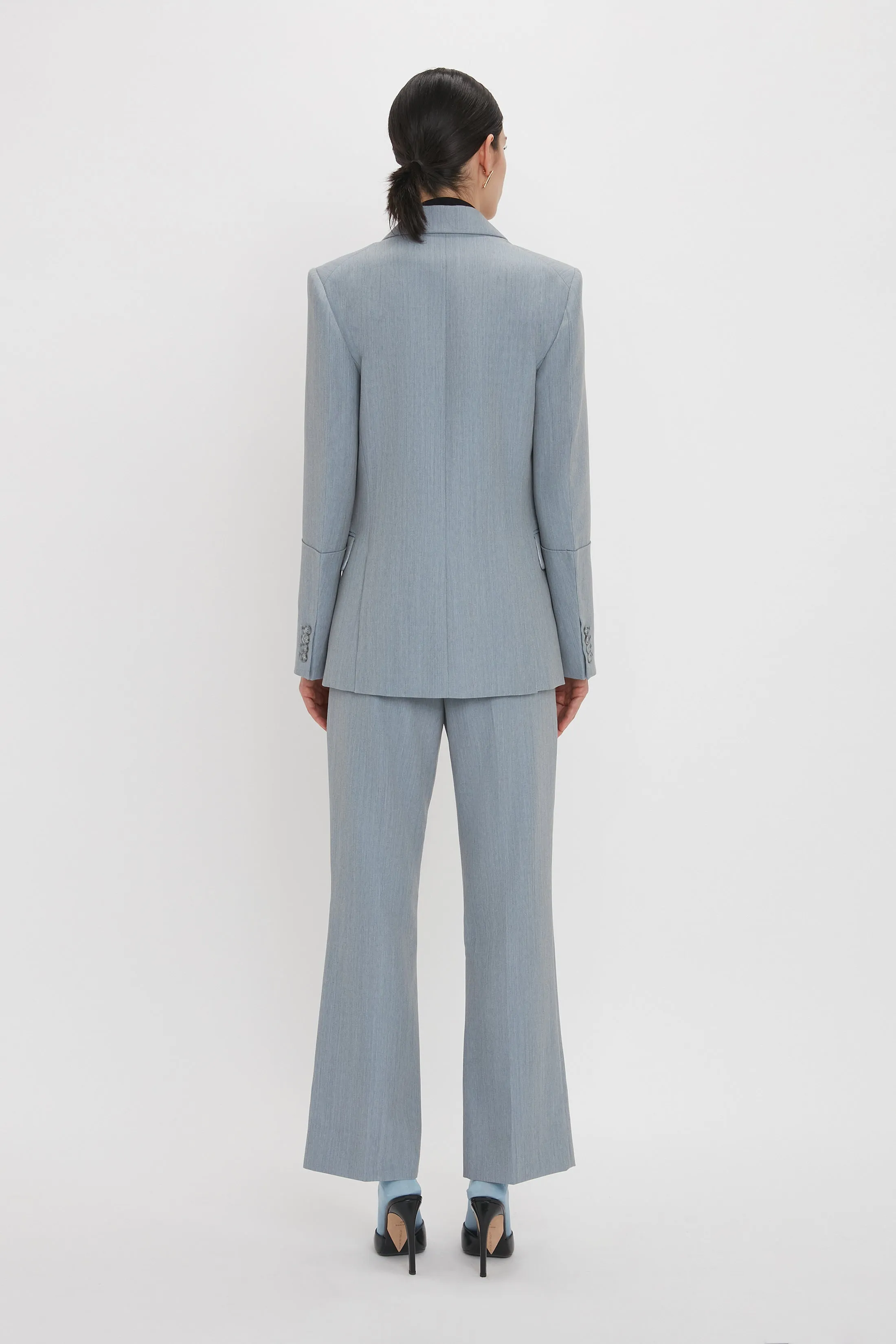 Sleeve Detail Patch Pocket Jacket In Marina