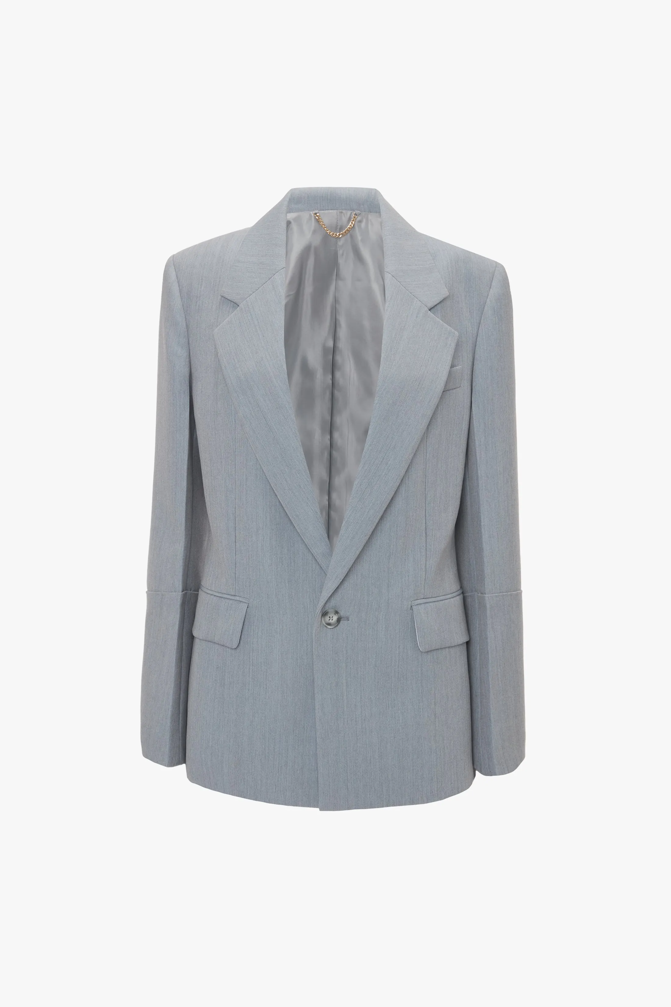 Sleeve Detail Patch Pocket Jacket In Marina
